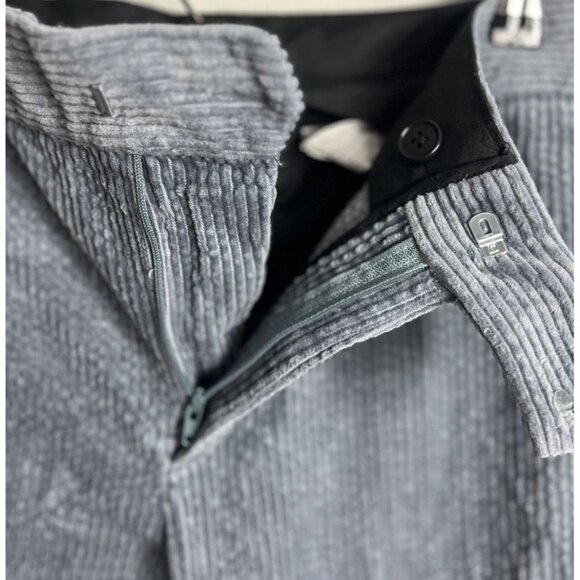 Zara Blue Corduroy Blazer & Flare Pants Outfit Set Size Small Dressy Women’s - Picture 15 of 16